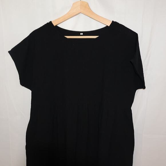 Dress Simple Cotton blend Short Sleeve Women Size XL No Brand Name - Picture 2 of 16